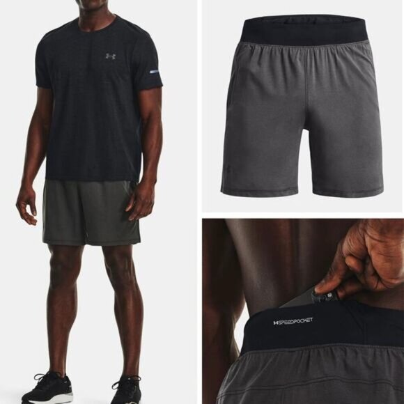 NWT THE NORTH FACE Men's Launch Elite 7'' II Mens Running Shorts Sz Small Gray - Picture 1 of 8